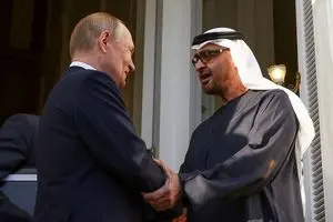 بن زاید وارد مسکو شد